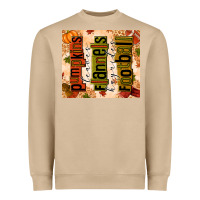 Mushroom Pumpkins Leaves Flannels Hayrides Football Heavyweight Sweatshirt - texasbilliewilder