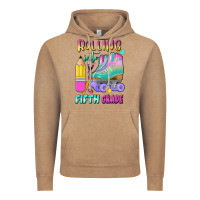 Vintage Coffee rolling into fifth grade Vintage Hoodie - BundleAndBundleShop