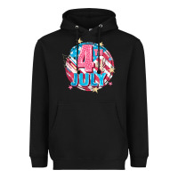 Black 4th of July Heavyweight Hoodie - FaDigitalArtStudio