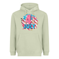 Matcha 4th of July Heavyweight Hoodie - FaDigitalArtStudio