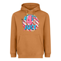Meerkat 4th of July Heavyweight Hoodie - FaDigitalArtStudio