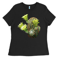 Black nylon hedgehog cactus Ladies Tee - LillyAllenDesigns