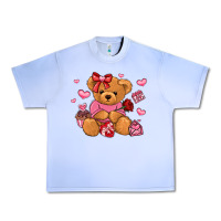 Grape Ice valentines day teddy bear Urban Heavy Tee - LillyAllenDesigns
