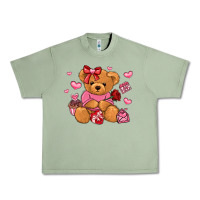 Oil Green valentines day teddy bear Urban Heavy Tee - LillyAllenDesigns