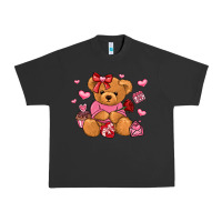 Pigment Black valentines day teddy bear Urban Heavy Tee - LillyAllenDesigns