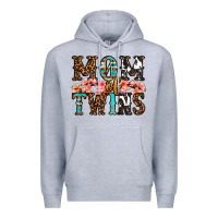 Heather Grey mom of twins Premium Hoodie - OliviaCreatesArt