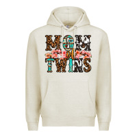 Oatmeal Heather mom of twins Premium Hoodie - OliviaCreatesArt