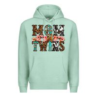 Seafoam mom of twins Premium Hoodie - OliviaCreatesArt