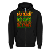 Black Future black king Zipper Hoodie - HowdyJamesFarm
