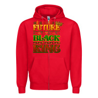 Red Future black king Zipper Hoodie - HowdyJamesFarm