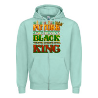 Seafoam Future black king Zipper Hoodie - HowdyJamesFarm