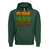Sports Green Future black king Zipper Hoodie - HowdyJamesFarm