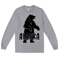 Heather Grey Alaska Bear Long Sleeve Tee - Bettercallsaul