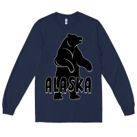 Navy Alaska Bear Long Sleeve Tee - Bettercallsaul