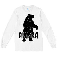 White Alaska Bear Long Sleeve Tee - Bettercallsaul