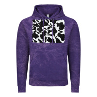 Cloud Purple distressed black glitter cowhide pattern Vintage Hoodie - RanaPortraitStore