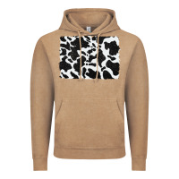 Vintage Coffee distressed black glitter cowhide pattern Vintage Hoodie - RanaPortraitStore