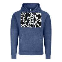 Vintage Denim distressed black glitter cowhide pattern Vintage Hoodie - RanaPortraitStore