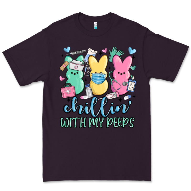 Chillin With My Peeps Premium Tee by MaliasSmallBusiness | Teevron