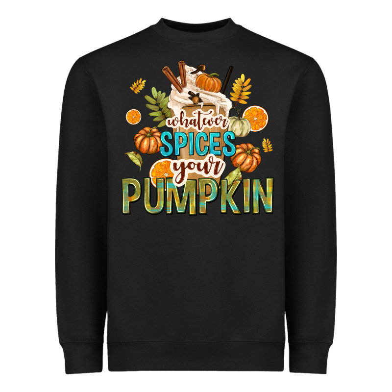 Whatever Spices Your Pumpkin Heavyweight Sweatshirt by texasbilliewilder | Teevron