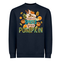 Navy Whatever Spices Your Pumpkin Heavyweight Sweatshirt - texasbilliewilder
