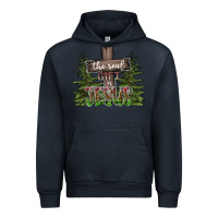 Navy the real gift is jesus Urban Hoodie - CowhideDigitalArt