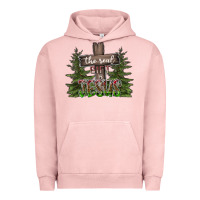 Pigment Salmon the real gift is jesus Urban Hoodie - CowhideDigitalArt