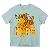 Arona hope yellowribbonchildhood cancer nails Heavy Core Tee - NancyCooperArtShop