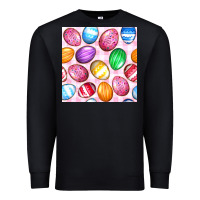 Black Easter Eggs Seamless Pattern Premium Sweatshirt - BundleAndBundleShop