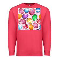 Cardinal Easter Eggs Seamless Pattern Premium Sweatshirt - BundleAndBundleShop