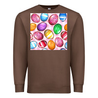 Chestnut Easter Eggs Seamless Pattern Premium Sweatshirt - BundleAndBundleShop