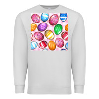 Dove Grey Easter Eggs Seamless Pattern Premium Sweatshirt - BundleAndBundleShop