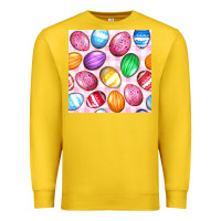 Lemon Easter Eggs Seamless Pattern Premium Sweatshirt - BundleAndBundleShop