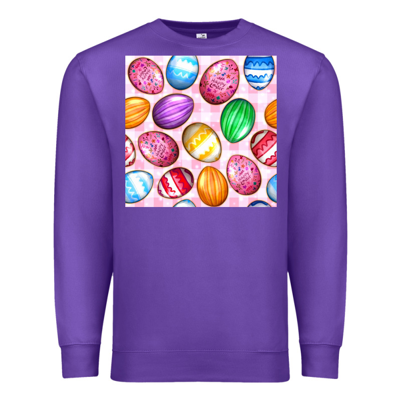 Easter Eggs Seamless Pattern Premium Sweatshirt by BundleAndBundleShop | Teevron
