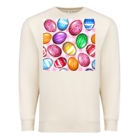 Sandshell Easter Eggs Seamless Pattern Premium Sweatshirt - BundleAndBundleShop