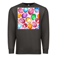 Smoke Easter Eggs Seamless Pattern Premium Sweatshirt - BundleAndBundleShop