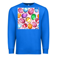 True Royal Easter Eggs Seamless Pattern Premium Sweatshirt - BundleAndBundleShop