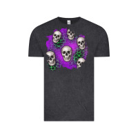 Vintage Black halloween patch 2 Vintage Tee - BundleAndBundleShop