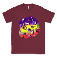 Burgundy halloween candy  patches Classic Tee - BundleAndBundleShop