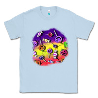 Dusty Blue halloween candy  patches Classic Tee - BundleAndBundleShop