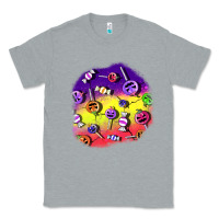 Heather Grey halloween candy  patches Classic Tee - BundleAndBundleShop