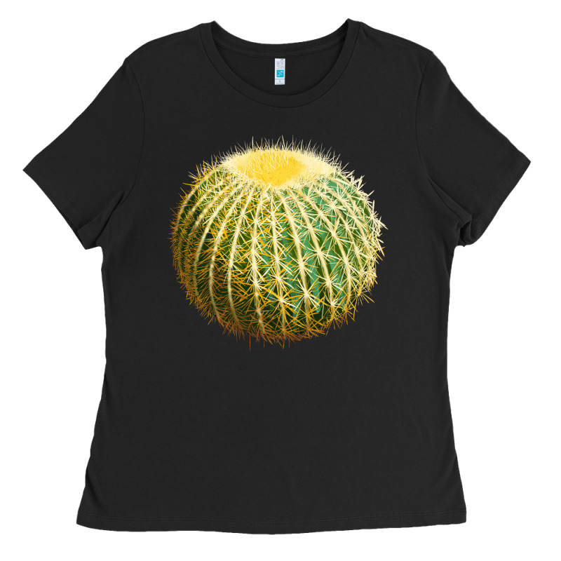 Golden Barrel Cactus Ladies Tee by LillyAllenDesigns | Teevron