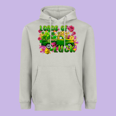 Loads Of Luck St. Patricks Day Heavyweight Hoodie Designed By Fadigitalartstudio