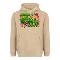 Mushroom Loads of luck St. Patricks Day Heavyweight Hoodie - FaDigitalArtStudio