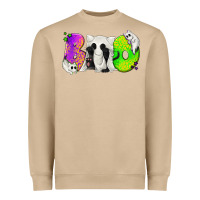 Mushroom Boo Ghost Cat Heavyweight Sweatshirt - texasbilliewilder