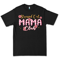 Black stressed out mama club Premium Tee - MaliasSmallBusiness