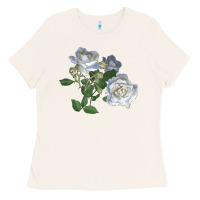 Bone white dawn rose Ladies Tee - LillyAllenDesigns