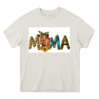 Cream Western Cow Red Angus Mama Heavy Core Tee - LillyAllenDesigns