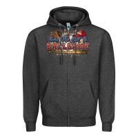 Charcoal Heather Take me out to ball game baseball Zipper Hoodie - HowdyJamesFarm