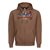 Chestnut Take me out to ball game baseball Zipper Hoodie - HowdyJamesFarm